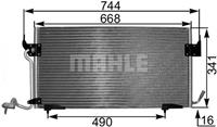 Mahle Original Kondensator, Klimaanlage  AC 342 000S