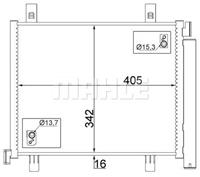 Mahle Original Kondensator, Klimaanlage  AC 747 000S