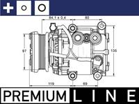 Mahle Original Kompressor, Klimaanlage  ACP 106 000P