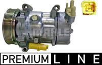 Compressor, airconditioning BEHR HELLA SERVICE *** PREMIUM LINE *** MAHLE, Spanning (Volt)12V, u.a. für Citroën, Peugeot, Fiat