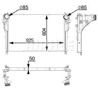 mercedes Intercooler, inlaatluchtkoeler CI556000P