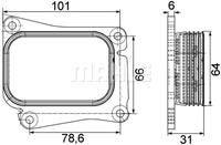 Mahle Original Ölkühler, Motoröl  CLC 111 000S