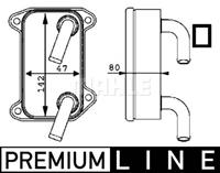 Mahle Original Ölkühler, Motoröl  CLC 40 000P