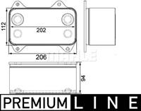 Mahle Original Ölkühler, Motoröl  CLC 63 000P