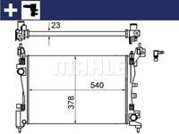 mahleoriginal Kühler, Motorkühlung Mahle Original CR 1121 000S