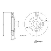 Febi Bilstein Bremsscheibe Vorderachse  171478