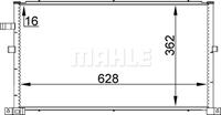 Condensor, airconditioning MAHLE, u.a. für Ford