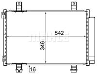 Mahle Original Kondensator, Klimaanlage  AC 611 000S