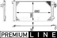 Mahle Original Kondensator, Klimaanlage  AC 672 000P