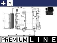 Mahle Original Kompressor, Klimaanlage  ACP 866 000P