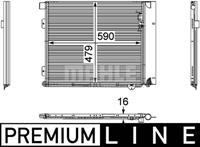 Mahle Original Kondensator, Klimaanlage  AC 126 000P