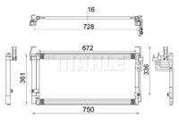 Mahle Original Kondensator, Klimaanlage  AC 265 000S