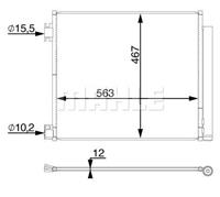 nissan Condensor, airconditioning