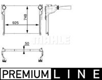 mercedes Intercooler, inlaatluchtkoeler CI34000P