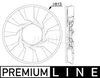 Ventilatorwiel, motorkoeling MAHLE CFW 87 000P