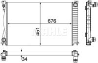 Mahle Original Kühler, Motorkühlung  CR 1861 000S