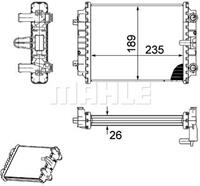 Mahle Original Kühler, Motorkühlung links  CR 913 000P