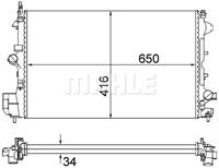 Mahle Original Kühler, Motorkühlung  CR 835 001S
