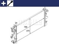 mahleoriginal Kühler, Motorkühlung Mahle Original CR 881 000S