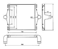 ram Intercooler, inlaatluchtkoeler 309058