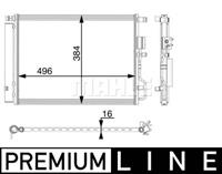 Mahle Original Kondensator, Klimaanlage  AC 62 000P