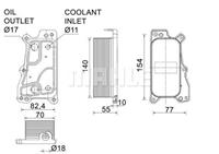 Mahle Original Ölkühler, Motoröl  CLC 235 000P