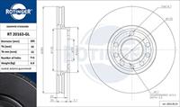 ROTINGER Bremsscheibe Vorderachse  RT 20163-GL