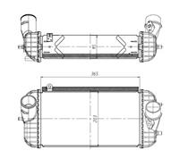 hyundai Intercooler, inlaatluchtkoeler 309066