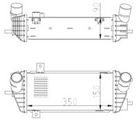 hyundai Intercooler, inlaatluchtkoeler 309070