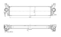 mercedes Intercooler, inlaatluchtkoeler 309383