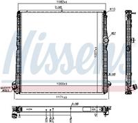 Nissens Kühler, Motorkühlung  606324