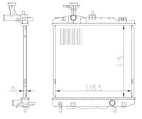 mitsubishi Radiateur 550022