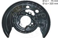 AIC Spritzblech, Bremsscheibe Hinterachse rechts  56432