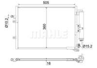 Mahle Original Kondensator, Klimaanlage  AC 721 000S