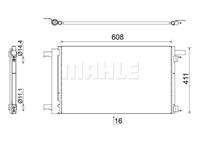 citroen Condensor, airconditioning AC939000S