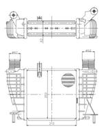 nissan Intercooler, inlaatluchtkoeler 309043