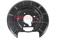 Metzger Spritzblech, Bremsscheibe Hinterachse links  6115161