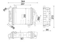 mercedes Intercooler, inlaatluchtkoeler CI547000P