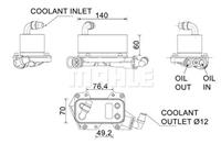 Mahle Original Ölkühler, Automatikgetriebe  CLC 132 000P