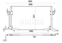 citroen Condensor, airconditioning AC182001S