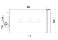 Mahle Original Kondensator, Klimaanlage  AC 959 000S
