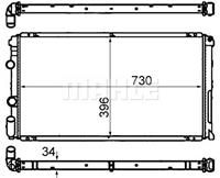 Radiateur MAHLE, u.a. für Renault, Nissan, Opel