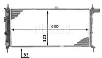 Radiateur MAHLE, u.a. für Opel