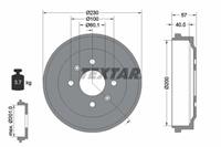 Textar Bremstrommel Hinterachse  94047100