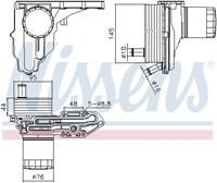 Nissens Ölkühler, Motoröl  91329