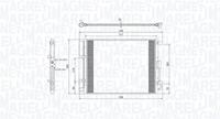 Magneti Marelli Kondensator, Klimaanlage  350203809000