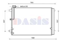 AKS Dasis Kondensator, Klimaanlage  482032N