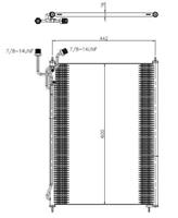 mercedes Condensor, airconditioning 350503