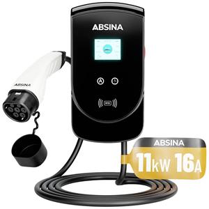 Absina eMobility Ladestation Typ 2 Mode 3 16A 11kW RFID