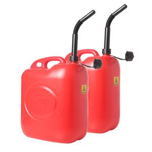 Trendoz 2x Rode jerrycans/benzinetank 20 liter -